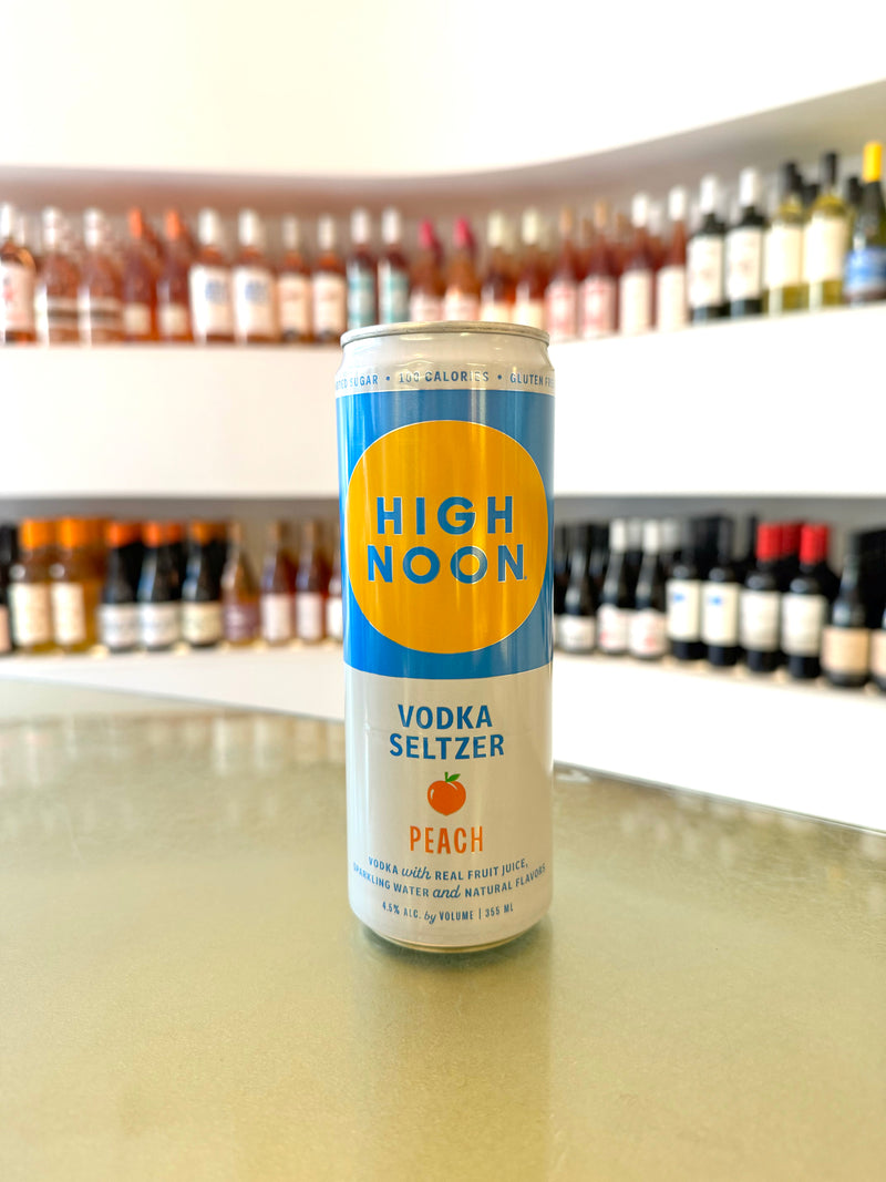 High Noon, Vodka Seltzer Peach, 355mL CAN