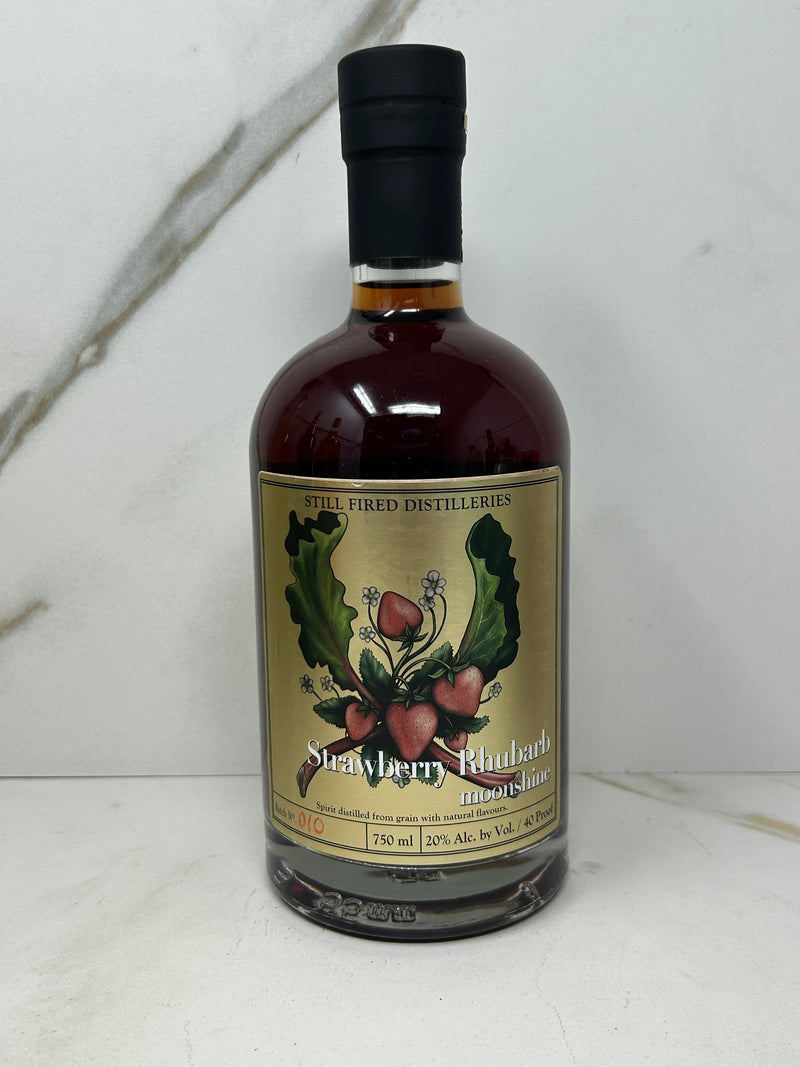 Still Fired Distilleries Strawberry Rhubarb Moonshine, Nova Scotia, 750ml