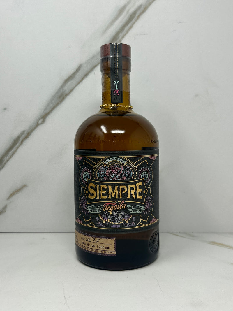 Siempre, Anejo, Tequila, Mexico, 750mL