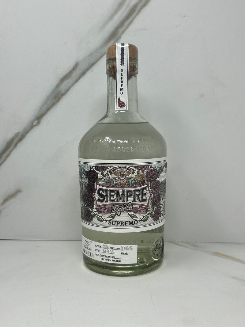 Siempre, Supremo Blanco, Tequila, Mexico, 750mL