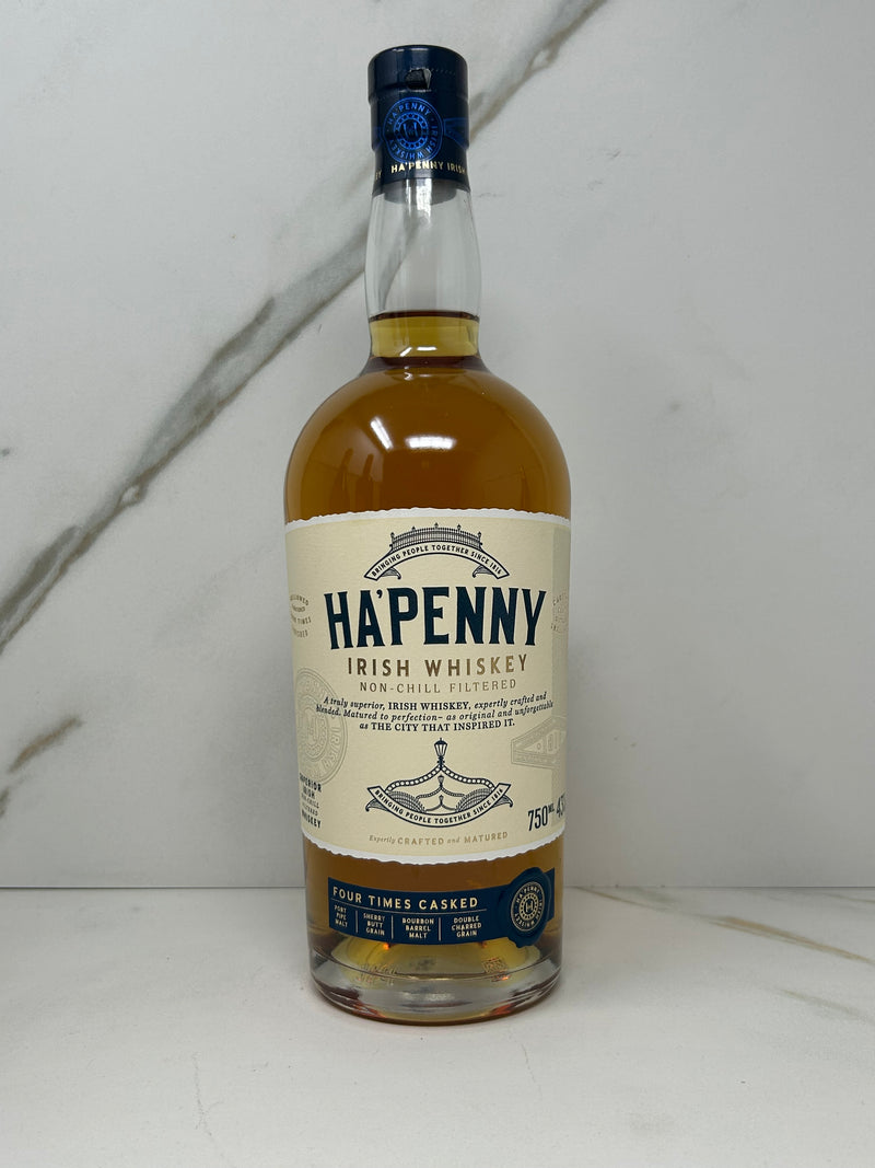 Ha' Penny, Irish Whisky, Non Chill Filtered, Ireland, 750mL